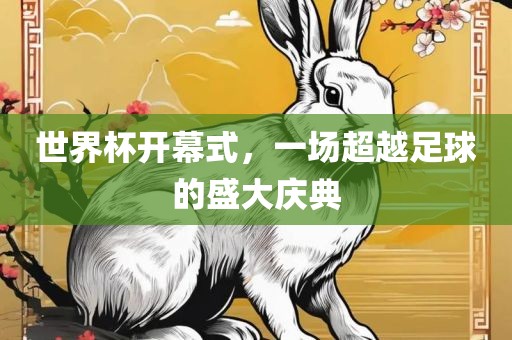 世界杯开幕式,一场超越足球的盛大庆典广州熙林手袋有限公司