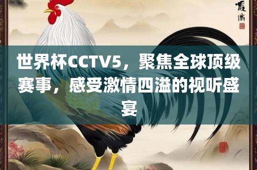 世界杯CCTV5,聚焦全球顶级赛事,感受激情四溢的视听盛宴