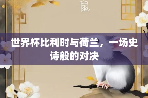 世界杯比利时与荷兰,一场史诗般的对决广州熙林手袋有限公司