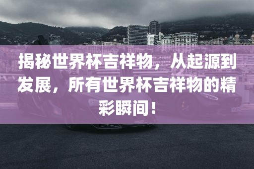 揭秘世界杯吉祥物,从起源到发展,所有世界杯吉祥物的精彩瞬间!