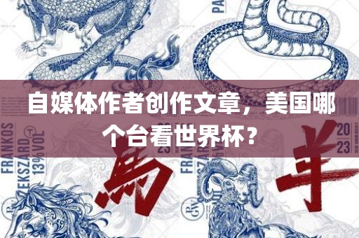 自媒体作者创作文章,美国哪个台看世界杯?