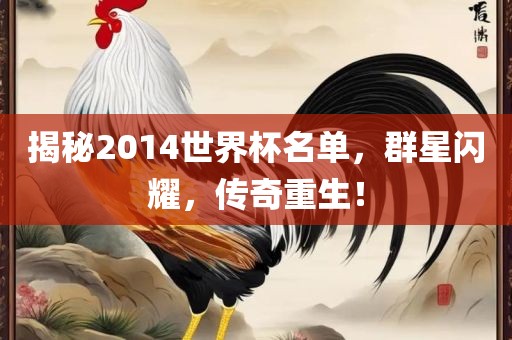 揭秘2014世界杯名单,群星闪耀,传奇重生!