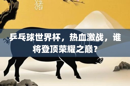 乒乓球世界杯,热血激战,谁将登顶荣耀之巅?