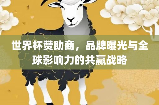 世界杯赞助商,品牌曝光与全球影响力的共赢战略