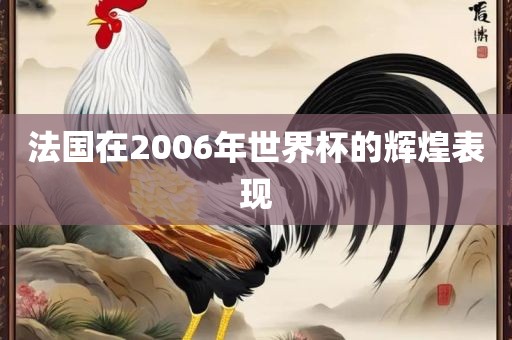 法国在2006年世界杯的辉煌表现广州熙林手袋有限公司