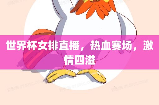 世界杯女排直播，热血赛场，激情四溢