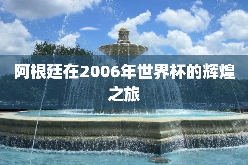阿根廷在2006年世界杯的辉煌之旅