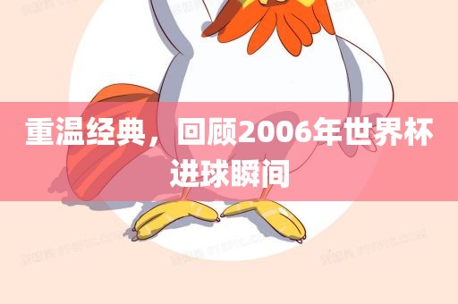 重温经典,回顾2006年世界杯进球瞬间