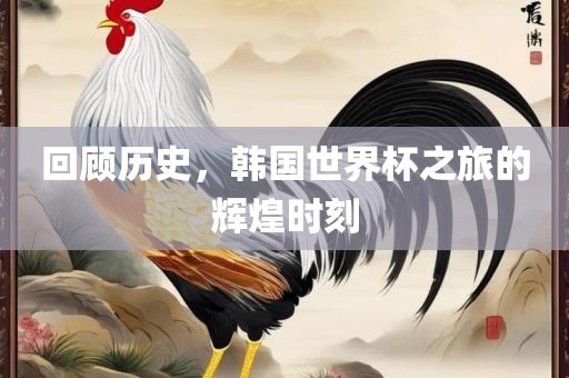 回顾历史,韩国世界杯之旅的辉煌时刻