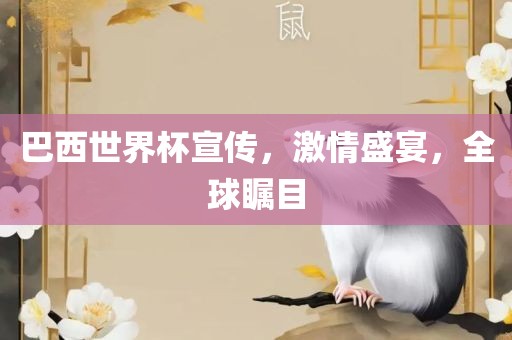 巴西世界杯宣传,激情盛宴,全球瞩目