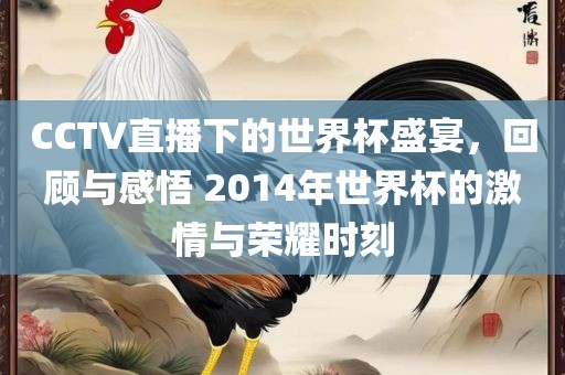CCTV直播下的世界杯盛宴，回顾与感悟 2014年世界杯的激情与荣耀时刻