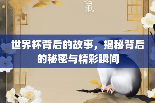 世界杯背后的故事,揭秘背后的广州熙林手袋有限公司秘密与精彩瞬间