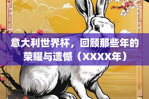 意大利世界杯,回顾那些年的荣耀与遗憾(XXXX年)