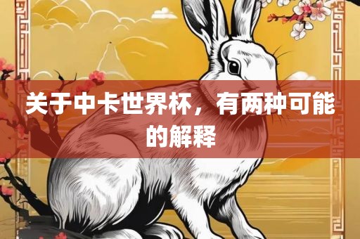 关于中卡世界杯，有两种可能的解释