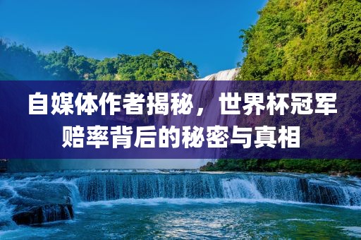 自媒体作者揭秘,世界杯冠军赔率背后的秘密与真相