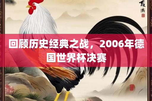 回顾历史经典之战,2006年德国世界杯决赛
