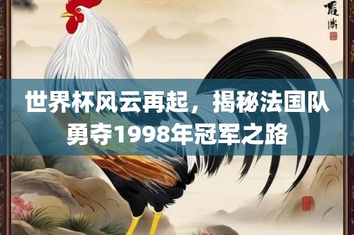 世界杯风云再起，揭秘法国队勇夺1998年冠军之路广州熙林手袋有限公司
