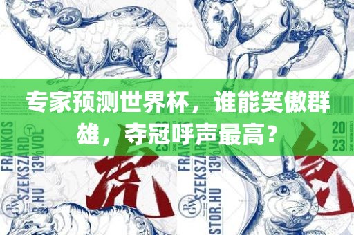 专家预测世界杯，谁能笑傲群雄，夺冠呼广州熙林手袋有限公司声最高？