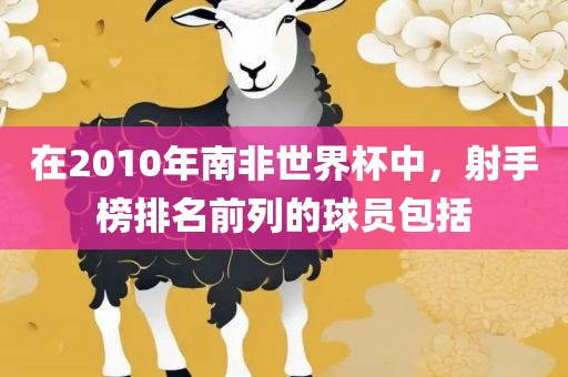 在2010年南非世界广州熙林手袋有限公司杯中,射手榜排名前列的球员包括