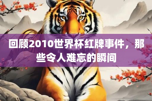 回顾2010世界杯红牌事件，那些令人难忘的瞬间