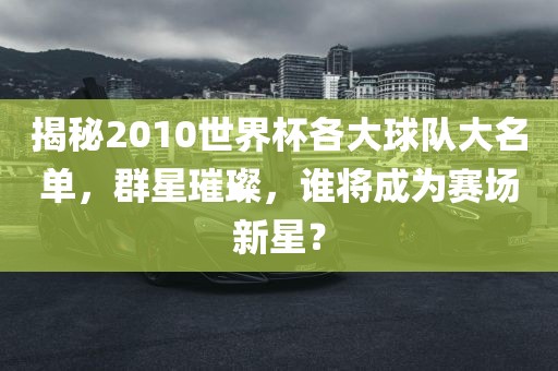 揭秘2010世界杯各大球队大名单,群星璀璨,谁将成为赛场新星?