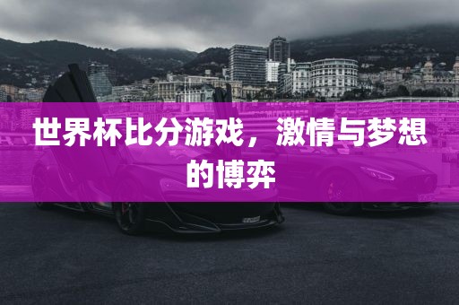 世界杯比分游戏广州熙林手袋有限公司，激情与梦想的博弈