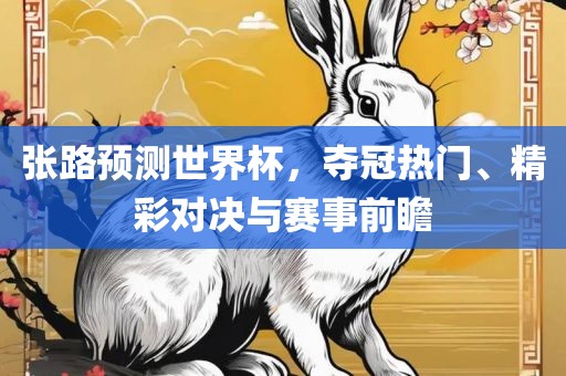张路预测世界杯，夺冠热门、精彩对决与赛事前瞻广州熙林手袋有限公司