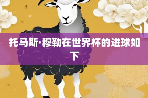 托马斯·穆勒在世界杯的进球如下