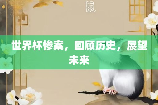 世界杯惨案，回顾历史，展望未来