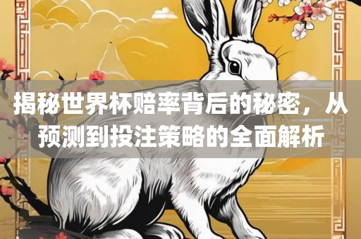 揭秘世界杯赔率背后的秘密，从预测到投注策略的全面解析