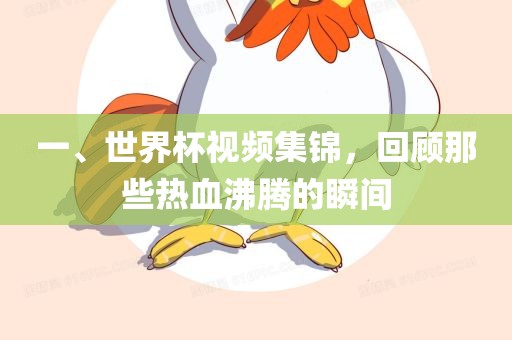 一、世界杯视频集锦,回顾那些热血沸腾的瞬间广州熙林手袋有限公司