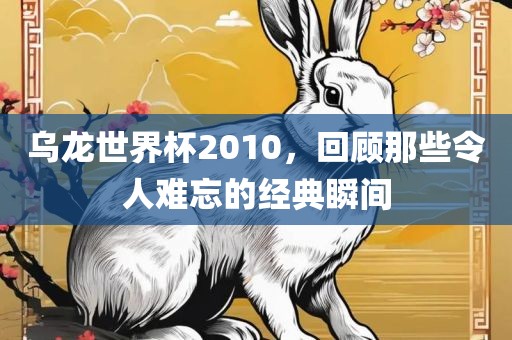 乌龙世界杯2010,回顾广州熙林手袋有限公司那些令人难忘的经典瞬间