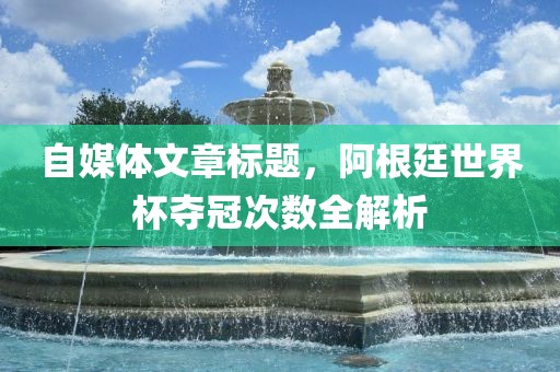 自媒体文章标题,阿根廷世界杯夺冠次数全解析