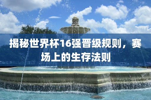 揭秘世界杯16强晋级规则，赛场上的生存法则广州熙林手袋有限公司