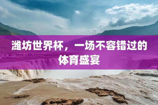 潍坊世界杯,一场不容错过的体育盛宴