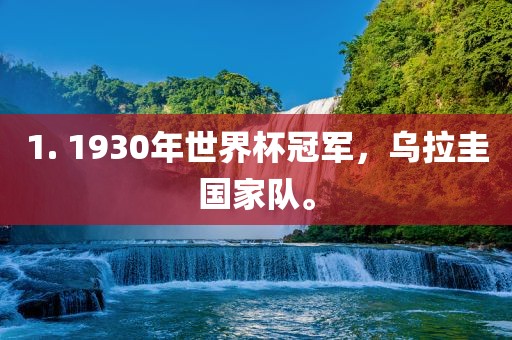 1. 1930年世界杯冠军,乌拉圭广州熙林手袋有限公司国家队。