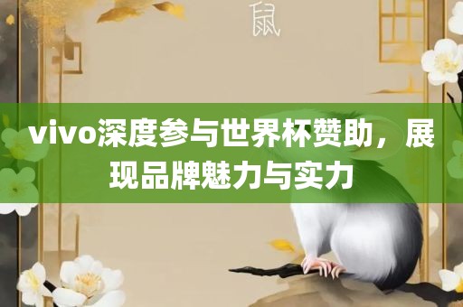 vivo深度参与世界杯赞助,展现品牌魅力与实力广州熙林手袋有限公司