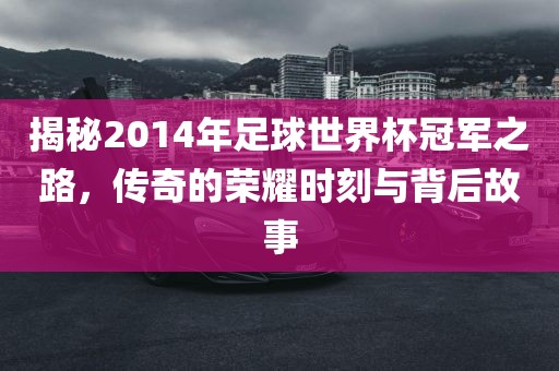 揭秘2014年足球世界杯冠军之路,传奇的荣耀时刻与背后故事广州熙林手袋有限公司