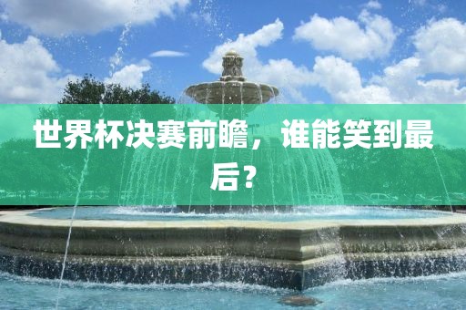 世界杯决赛前瞻，谁能笑到最后？