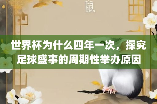 世界杯为什么四年一次,探究足球盛事的周期性举办原因广州熙林手袋有限公司