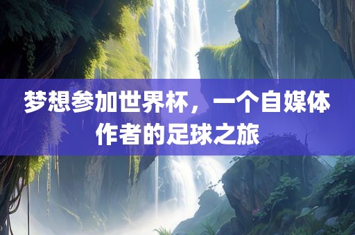 梦想参加世界杯，一个自媒体作者的足球之旅