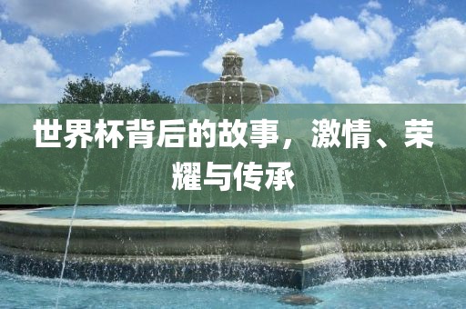 世界杯背后的故事,激情、荣耀与传承广州熙林手袋有限公司