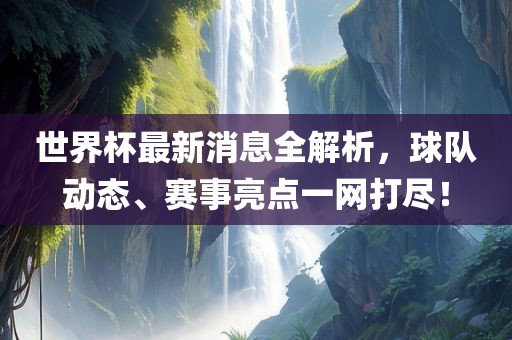 世界杯最新消息全解析,球队动态、赛事亮点一网打尽!广州熙林手袋有限公司