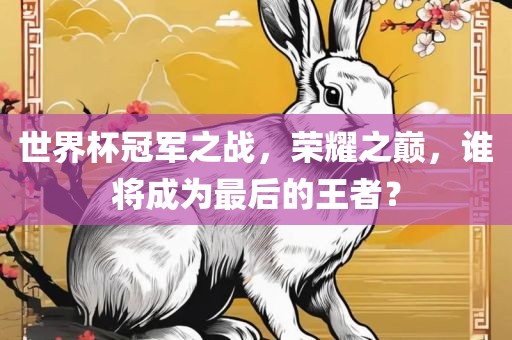 世界杯冠军之战，荣耀之巅，谁将成为最后的王者？